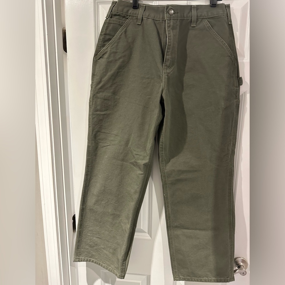 Carhartt Men's Moss Colored Work Cargo Pants